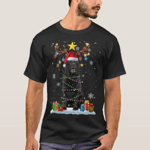Camiseta Funny Black Lab Cachorro de Natal Reindet de Natal