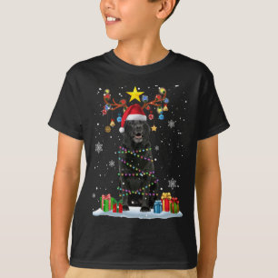Camiseta Funny Black Lab Cachorro de Natal Reindet de Natal