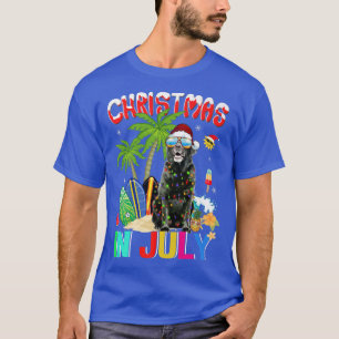 Camiseta Funny Black Lab no Natal Horrível