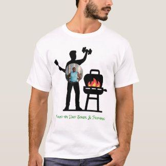 Camiseta Funny Black Silhouette Grill Dad Fitness Photo
