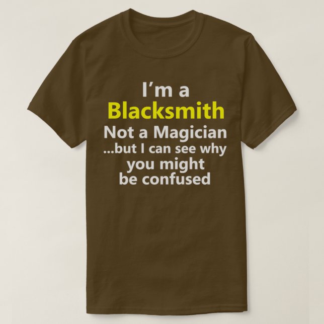 Camiseta Funny Blacksmith Job Title Forge Career Metalworke (Frente do Design)