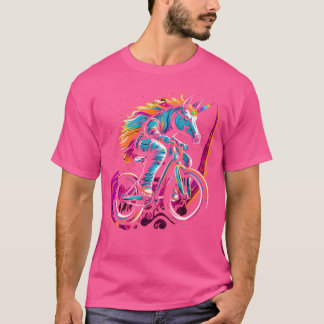 Camiseta Funny Bmx Unicorn Bike Magic Bicycle Rider