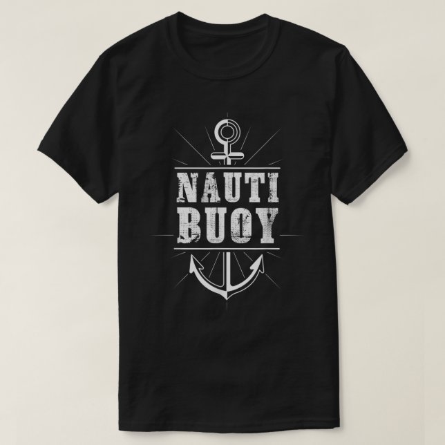 Camiseta Funny Boat Anchor Nautical Boat Captain Boating  (Frente do Design)