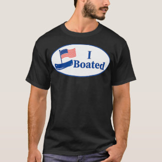 Camiseta Funny Boating   I BOATED Voted Sticker Graphic