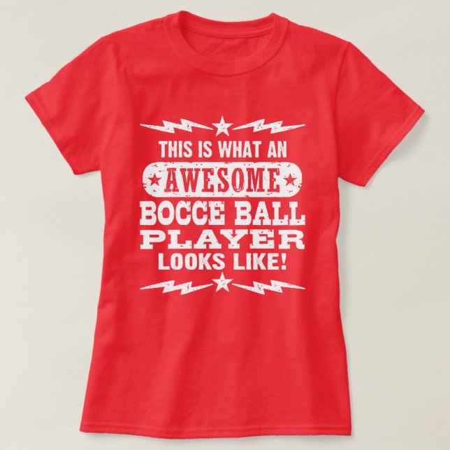 Camiseta Funny Bocce Ball (Frente do Design)