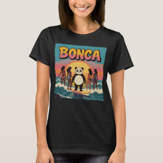 Camiseta Funny Bonca Panda Love Surfing Squad Girls Surf 