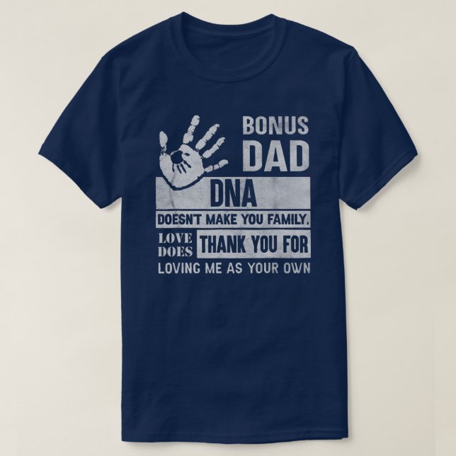 Camiseta Funny Bonus Dad Father's Day Step Dad Gift For (Frente do Design)