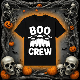 Camiseta Funny Boo Crew Ghosts with Sunglasses Halloween