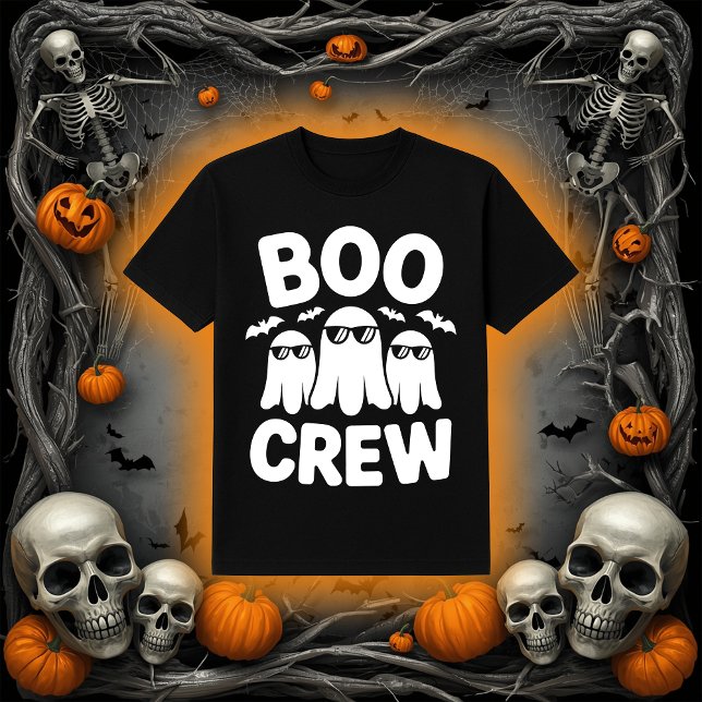 Camiseta Funny Boo Crew Ghosts with Sunglasses Halloween (Criador carregado)