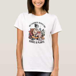 Camiseta Funny Book Plant Lover
