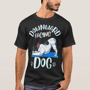 Camiseta Funny Boston Terrier Yoga Poses for Downward Facin