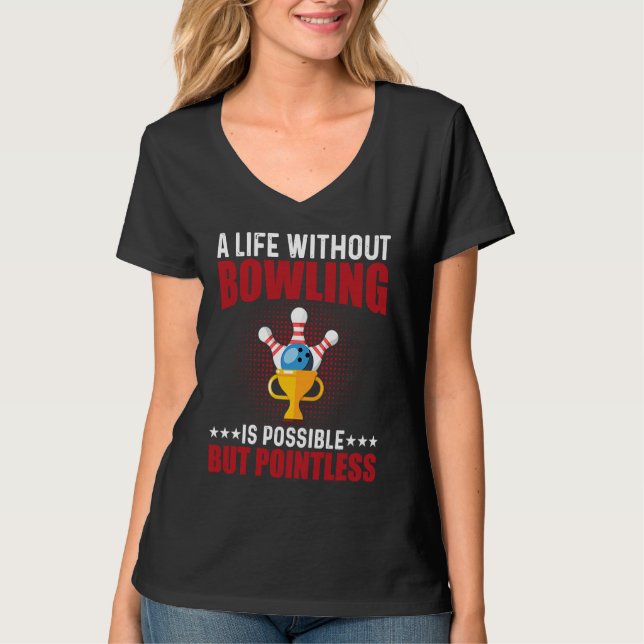 Camiseta Funny Bowler & Bowling (Frente)
