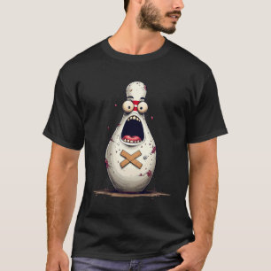 Camiseta Funny Bowlers Assustados Boliches Gráfico Para Hom