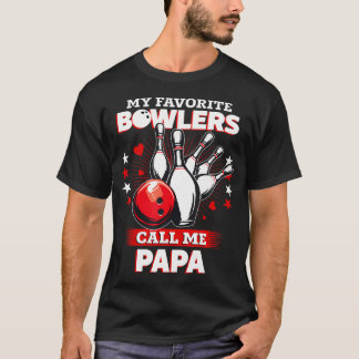 Camiseta Funny Bowling Bowler My Favorite Bowler Calls Me P