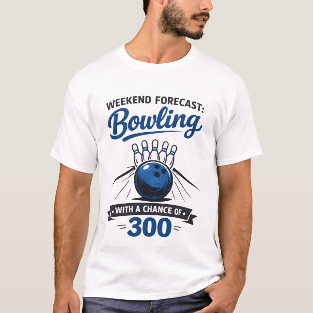 Camiseta Funny Bowling Lover Ball And Pins Saying  (Frente)