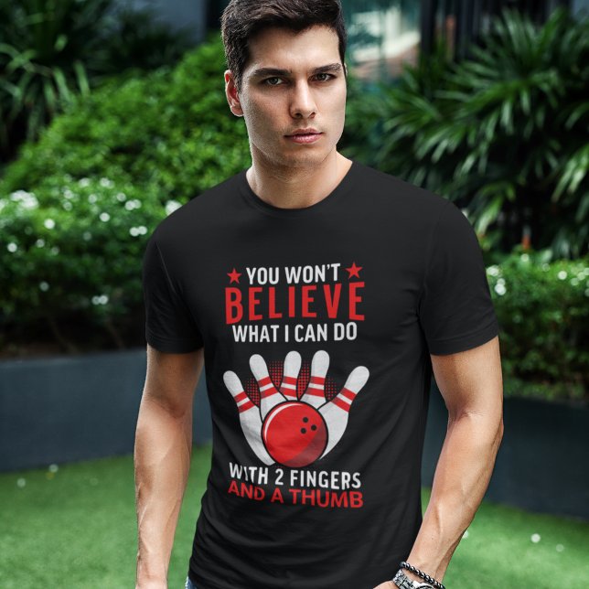 Camiseta Funny Bowling with Sarcastic phrase (Criador carregado)