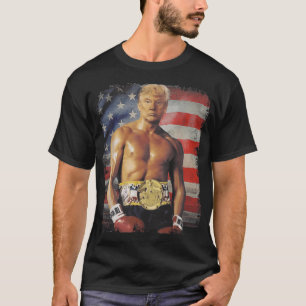 Camiseta Funny Boxer Trump Trump Rocky Meme 212