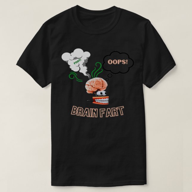 Camiseta Funny Brain Fart Apparel  (Frente do Design)