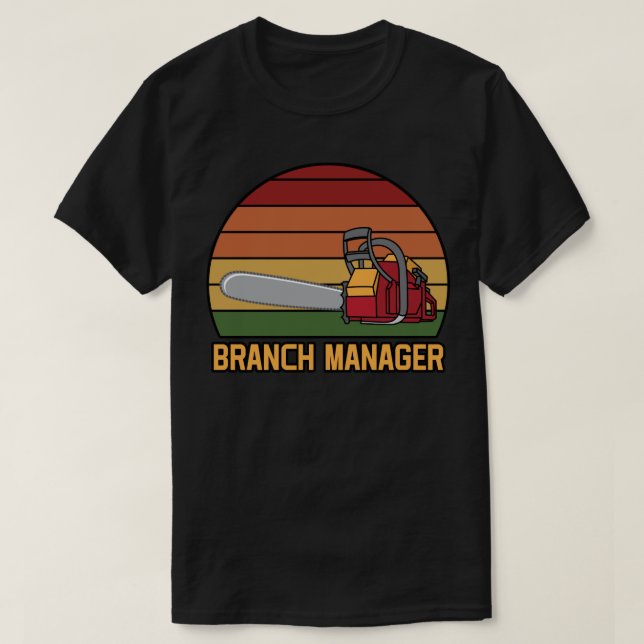 Camiseta Funny Branch Manager Lumberjack (Frente do Design)