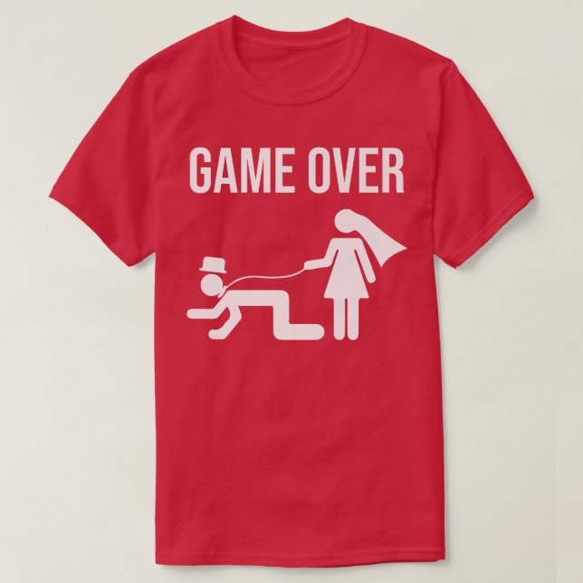 Camiseta Funny Bride Groom Bachelor Bachelorette Wedding Gr (Frente do Design)
