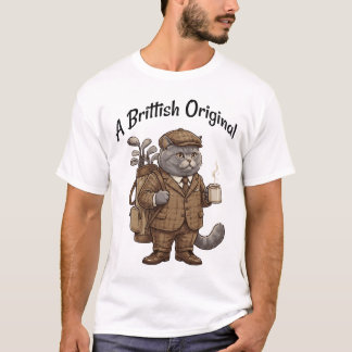 Camiseta Funny British Shorthair Cat Golf T-Shirt