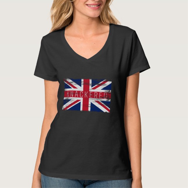 Camiseta Funny British Slang Pride UK Flag Englis (Frente)
