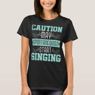 Camiseta Funny Broadway Singer Theater Repetições Gif