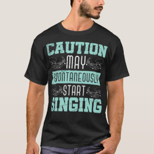 Camiseta Funny Broadway Singer Theater Repetições Gif