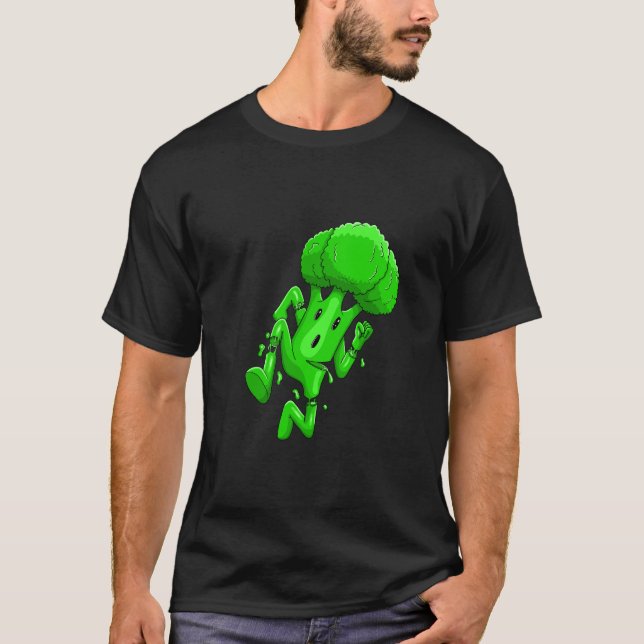 Camiseta Funny Broccoli Cartoon (Frente)
