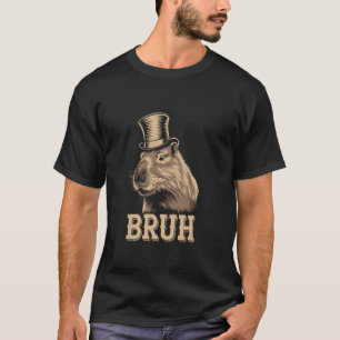 Camiseta Funny Bruh Sayings Funny Capybara Meme Sarcasm Bon