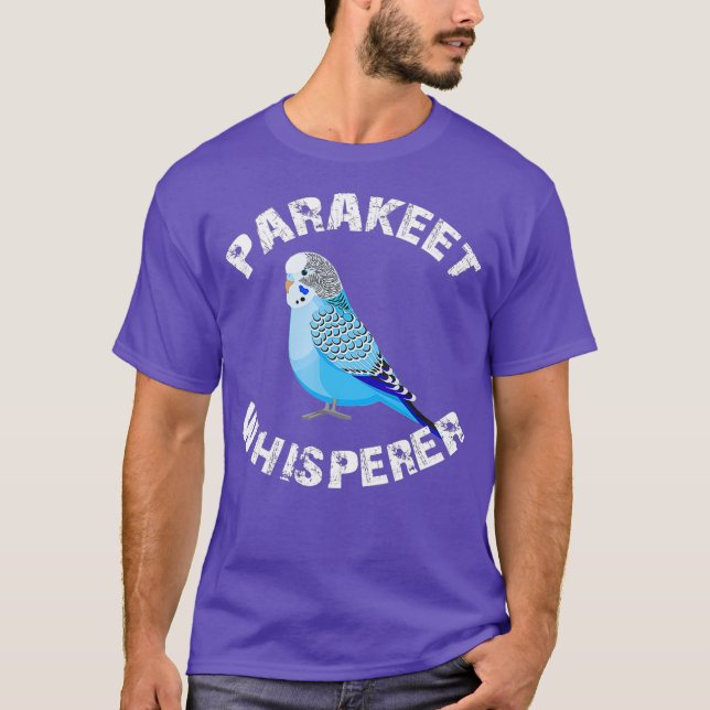 Camiseta Funny Budgie Parakeet Whisperer Parrot Bird (Frente)