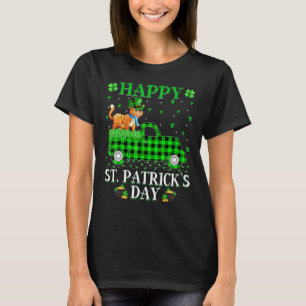 Camiseta Funny Buffalo Plaid Green Truck Bobcat St. Patrick