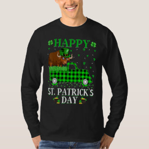 Camiseta Funny Buffalo Xadrez Green Truck Yak Rua de Patric