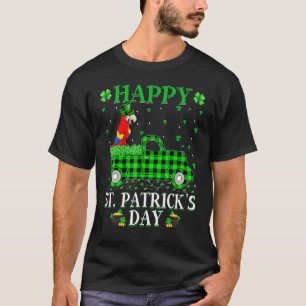 Camiseta Funny Buffalo Xadrez Verde Caminhão Verde Macaw Ru
