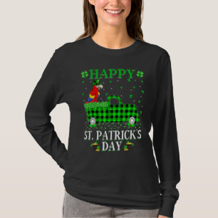 Camiseta Funny Buffalo Xadrez Verde Caminhão Verde Macaw Ru