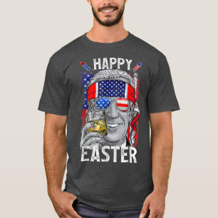Camiseta Funny Bunny Joe Biden Feliz 4 De Julho Confuso E