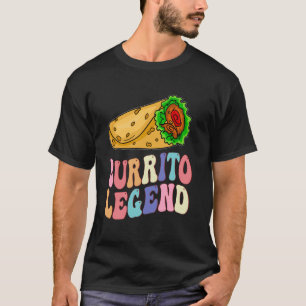 Camiseta Funny Burrito Legend Comida Mexicana Equipe Legal