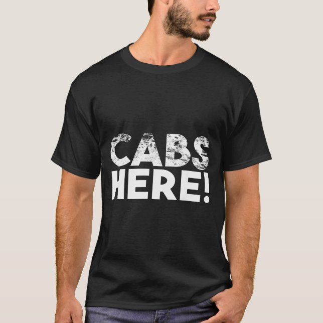 Camiseta Funny Cabs Here - Funny Guido New Jersey Gtl Shore (Frente)