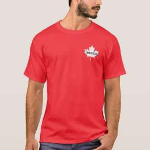 Camiseta Funny Canada Maple Leaf Flag Canadian Roots Americ