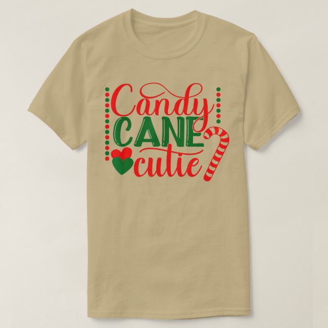 Camiseta Funny Candy Cane Cutie Christmas Candy Cane Lover  (Frente do Design)
