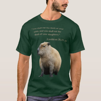 Camiseta Funny Capybara Bíblia Verses