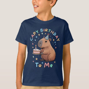 Camiseta Funny Capybara Capy Birthday para a festa para cri