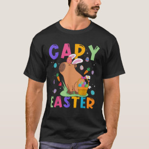 Camiseta Funny Capybara Day Capy Easter Ovos Capy Lo