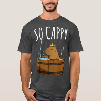 Camiseta Funny Capybara Rodent Não Preocupa Capy Retro Suns