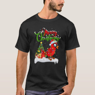 Camiseta Funny Cardinal Bird Lover Xmas Cardeal de Iluminaç