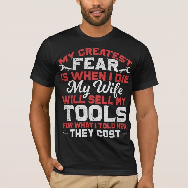 Camiseta Funny Carpenter e Craftsman Husband Piada (Frente)