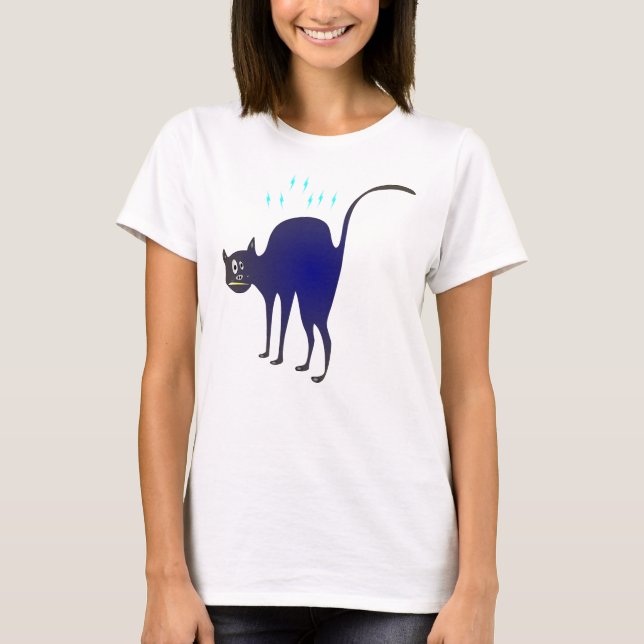 Camiseta funny cat (Frente)