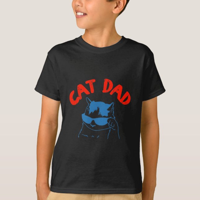 Camiseta Funny Cat Dad Club 2 Sided Life Is Better With Cat (Frente)
