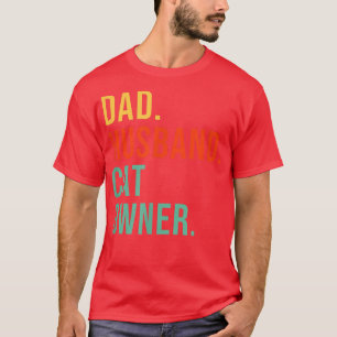 Camiseta Funny Cat Dad Husband Legend Cat Owner Cats Father