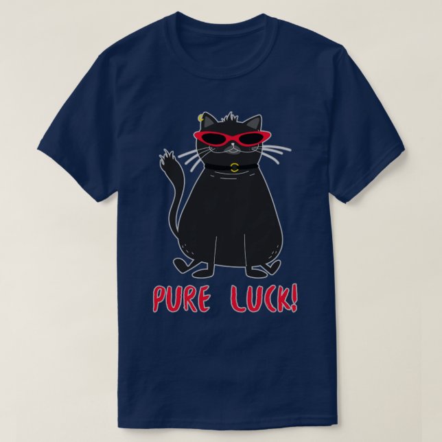 Camiseta funny cat life with cat cat lovers (Frente do Design)